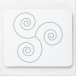Grey Spiral of Life mousepads