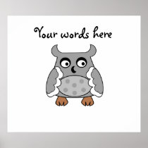 Grey spotted owl