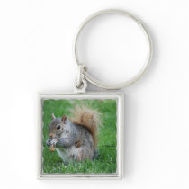 Grey Squirrel  Keychain