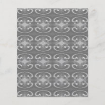 Grey Swirls, Elegant Pattern. Custom Flyer