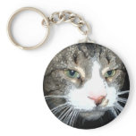 Grey Tabby keychain