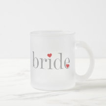 Grey Text Bride Mug