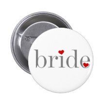 Grey Text Bride Pins