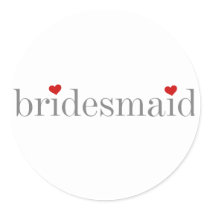 Grey Text Bridesmaid
