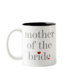 Grey Text Mother of Bride Mug