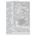 Grey Themed Xmas Photo Card