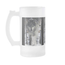 GREY TIMBER WOLF Gift Mugs