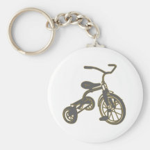 Grey Tricycle Key Chains
