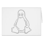 Grey tux greeting cards