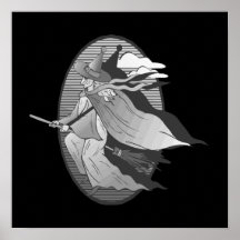 Grey Witch Print