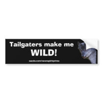 Grey Wolf Anti-Tailgater Bumper Sticker
