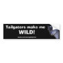 Grey Wolf Anti-Tailgater Bumper Sticker