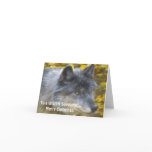 Grey Wolf Art Wildlife Supporter Xmas Card