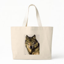 Grey Wolf Canvas Bag