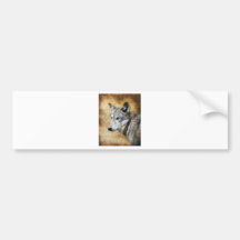 Grey Wolf Bumper Stickers