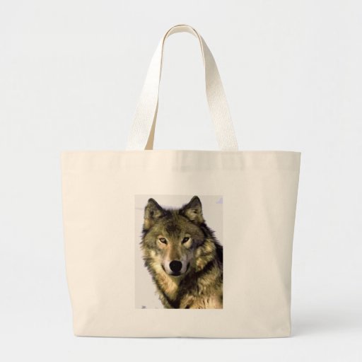 Grey Wolf Canvas Bag