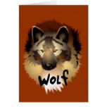 Grey Wolf Card