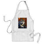 Grey Wolf, Endangered Species Digital Photography aprons
