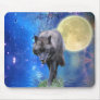 Grey Wolf Fantasy Art Wildlife-lover Mousepad