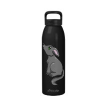 Grey Wolf Howling Water Bottles