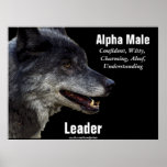 Grey Wolf Motivational Poster posters