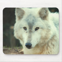 Grey Wolf Mouse Pad