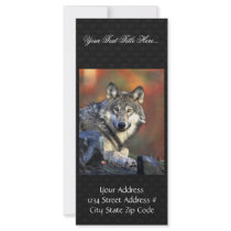 Grey wolf custom rack cards