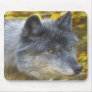 Grey Wolf Study Wildlife Supporter Mousepad