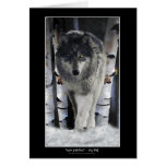 GREY WOLF & WOODS Art & Poetry Greeting-Cards