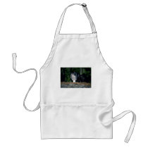 Grey Wolves-summer-mum with (black-phase) cub Apron