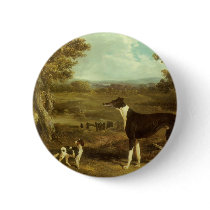 Greyhound and Spaniel; Doctor Fop by Herring Pinback Button
