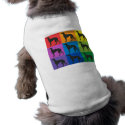 Greyhound Art Doggy T-Shirt pet clothing