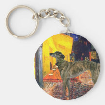 Greyhound (br8) - Terrace Cafe Key Chain