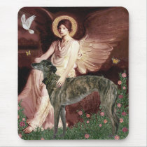 Greyhound (br) - Seated Angel Mouse Pads