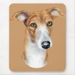 Greyhound Brindle Bust mousepads