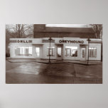 Greyhound Bus Station, McMinnville Tennessee  posters
