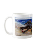 Greyhound by the sea mugs