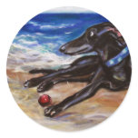 Greyhound by the sea stickers