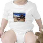 Greyhound by the sea t-shirt
