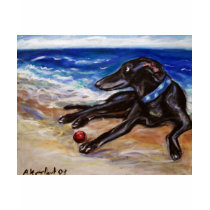 Greyhound by the sea t shirts