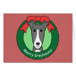 Greyhound Christmas Card