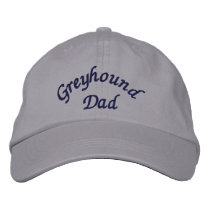 Greyhound Dad Embroidered Baseball Cap