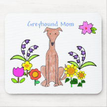 Greyhound Fawn Mum Mousepad