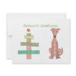 Greyhound Fawn Stick Tree invitations