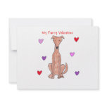 Greyhound Furry Valentine invitations