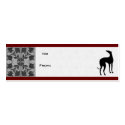 Greyhound Gift Tags business cards