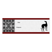 Greyhound Gift Tags Business Card Templates