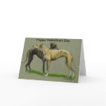 "Greyhound Hug" Happy Valentine's Day Card