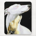"Greyhound Love" Dog Art Mousepad