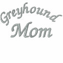Greyhound Mum Embroidered Ladies Cotton T Shirt embroidered shirts